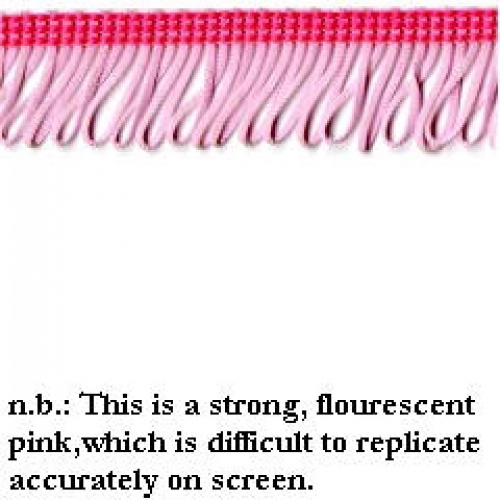 Essential Trimmings Rayon Looped Fringe Trim Pink