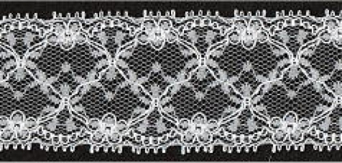 Essential Trimmings Corded Nylon Lace Trim Ivory