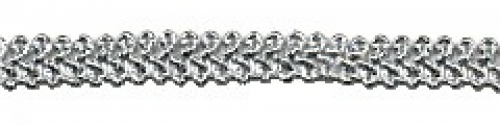 Essential Trimmings Metallic Braid Trim (Value Roll) Silver