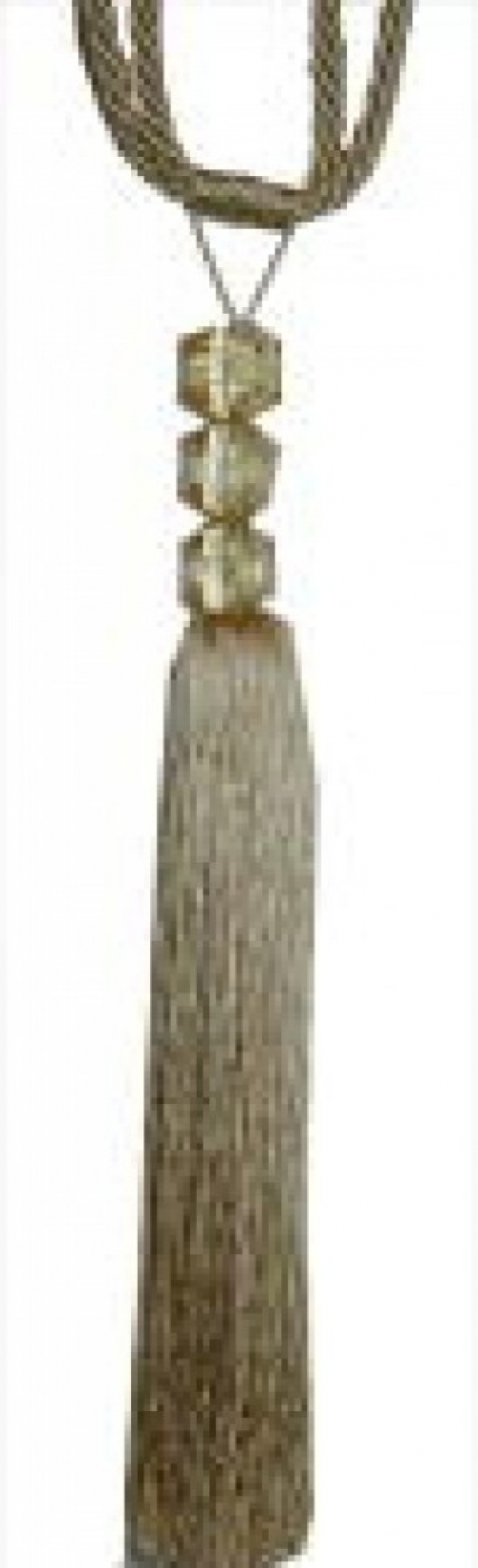 Essential Trimmings Beaded Curtain Tie Backs Cream