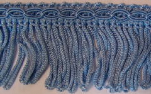 Essential Trimmings Looped Fringe Trim Light Blue