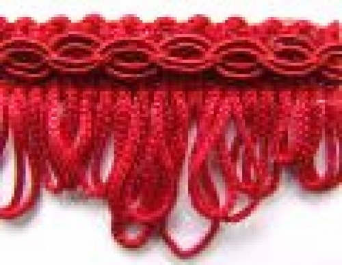 Essential Trimmings Fan Edge Braid Trim Red