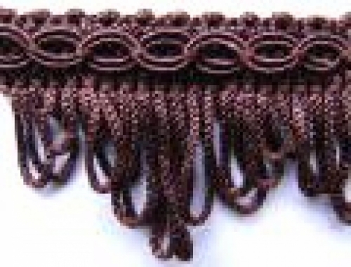 Essential Trimmings Fan Edge Braid Trim Brown