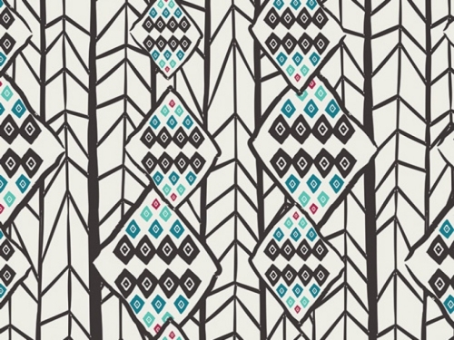 Art Gallery Fabrics Etno 100% Cotton Poplin Fabric Amina
