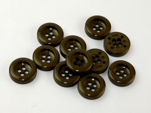 Dill Chunky Coat Buttons (Value Pack) Brown
