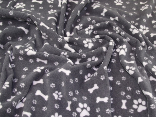 Polar Fleece Fabric Grey