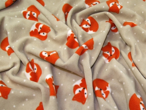 Polar Fleece Fabric Beige