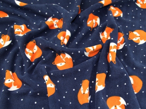 Polar Fleece Fabric Navy