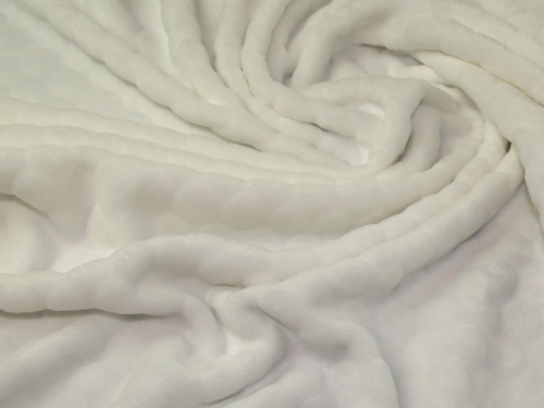 Deadstock Plush Cuddle Fleece Fabric White