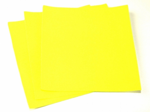 Minerva Core Range Self Adhesive 12inch Felt Fabric Sheets Super Bright Yellow