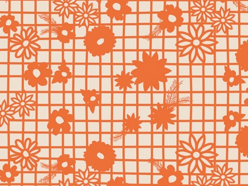 Art Gallery Fabrics Fiesta Fun 100% Cotton Poplin Fabric Naranja