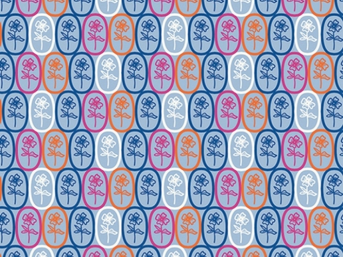 Art Gallery Fabrics Fiesta Fun 100% Cotton Poplin Fabric Azul