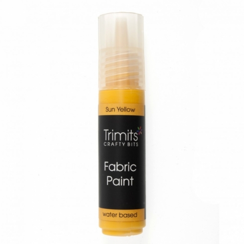Trimits 3D Fabric Paint Pen Sunshine Yellow