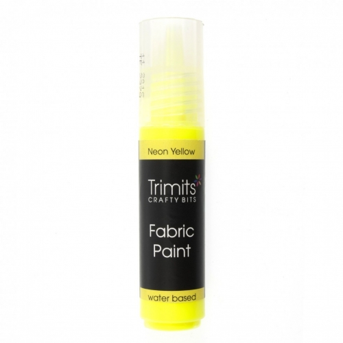 Trimits 3D Fabric Paint Pen Neon Yellow