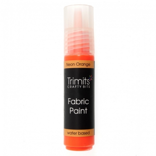 Trimits 3D Fabric Paint Pen Neon Orange