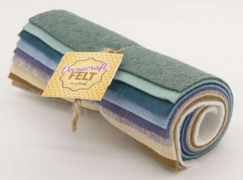 Minerva Core Range Wool Felt Fabric Packs Mix 4