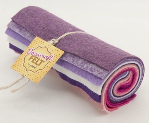 Minerva Core Range Wool Felt Fabric Packs Mix 5