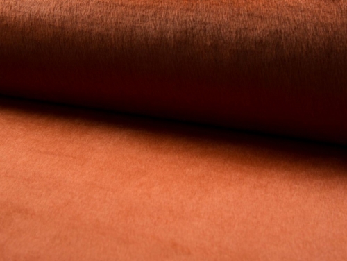 Deadstock Fantasy Faux Fur Fabric Burnt Orange