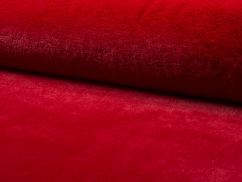 Deadstock Luxury Super Soft Faux Fur Fabric Red