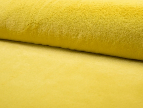 Deadstock Luxury Super Soft Faux Fur Fabric Yellow