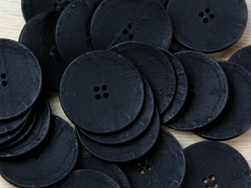 Trimits Round Canvas Buttons Black