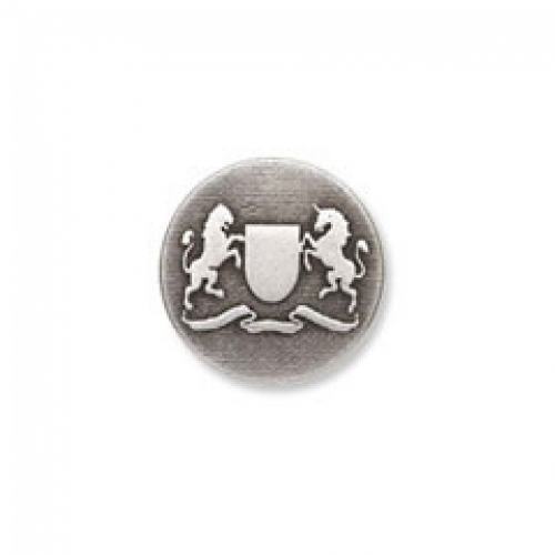 Trimits Metal Crest Buttons (Value Pack) Antique Silver