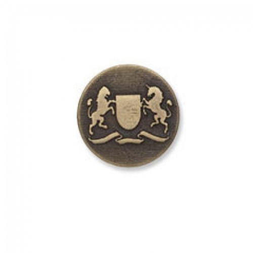 Trimits Metal Crest Buttons (Value Pack) Antique Bronze