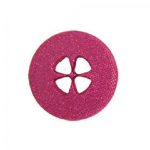 Trimits Round Glitter Buttons Fuchsia