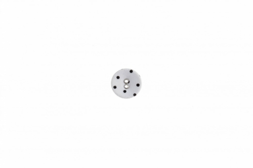 Trimits Spot Fabric Covered Buttons White & Black