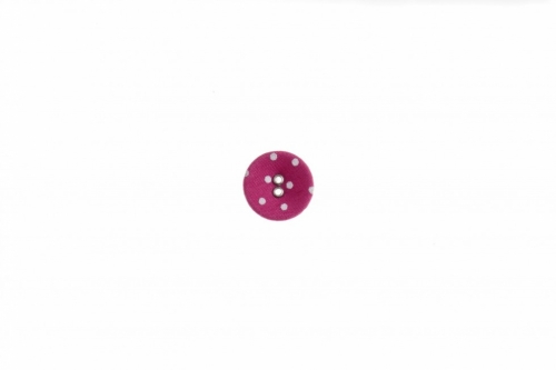 Trimits Spot Fabric Covered Buttons Pink & White