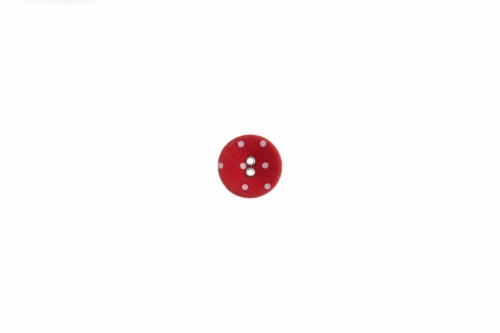 Trimits Spot Fabric Covered Buttons Red & White