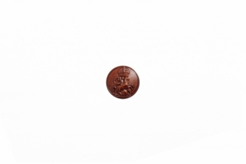 Trimits Imitation Leather Emblem Buttons Tan Brown
