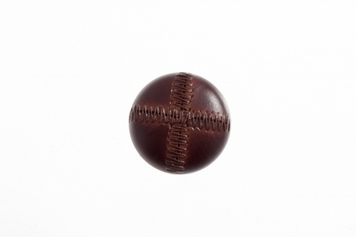 Trimits Imitation Leather Buttons (Value Pack) Red Brown