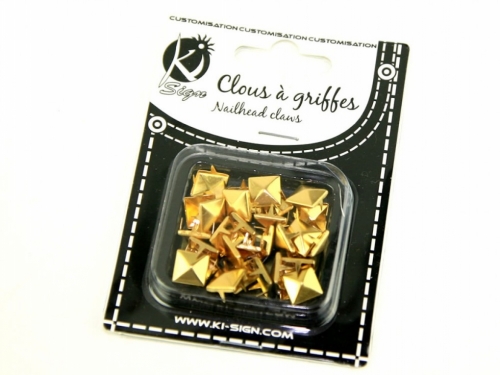 Pyramid Metal Studs Gold