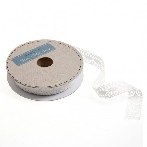 Polycotton Lace Trim Cream