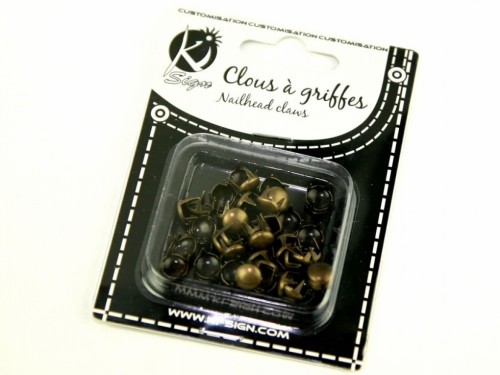 Round Metal Studs Antique Brass