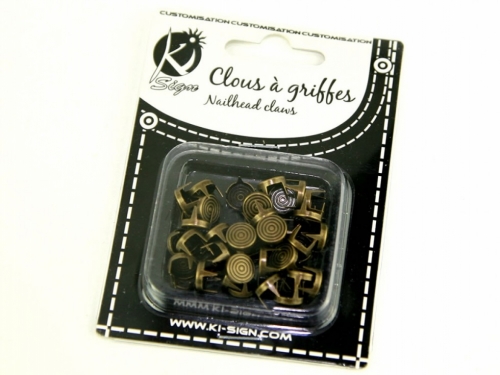 Round Metal Studs Antique Brass