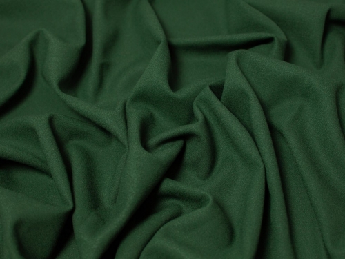 Minerva Core Range Deluxe 100% Wool Crepe Fabric Bottle Green