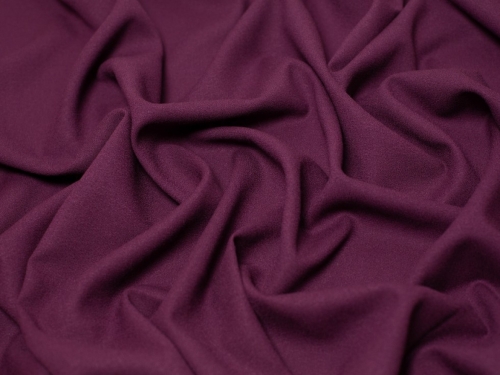 Minerva Core Range Deluxe 100% Wool Crepe Fabric Eggplant