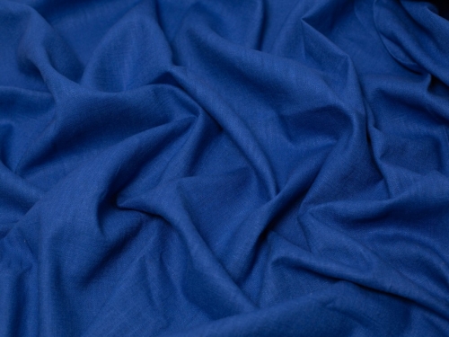 Minerva Core Range 100% Linen Slub Fabric Royal Blue