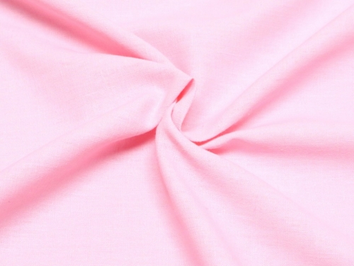 Minerva Core Range 100% Linen Slub Fabric Baby Pink