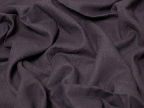 Minerva Core Range 100% Linen Slub Fabric Dark Grey