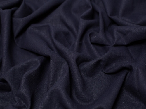 Minerva Core Range 100% Linen Slub Fabric Navy Blue