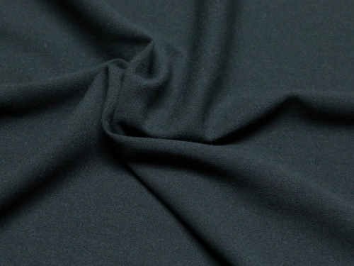 Deadstock Viscose Stretch Woven Crepe Fabric Charcoal Grey