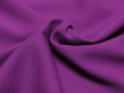 Deadstock Viscose Stretch Woven Crepe Fabric Fuchsia Pink