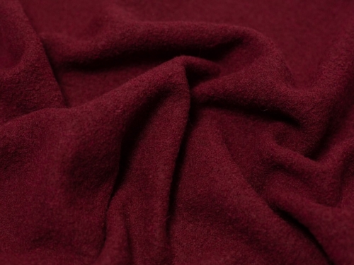 Minerva Core Range Heavy 100% Boiled Wool Coating Fabric Wine
