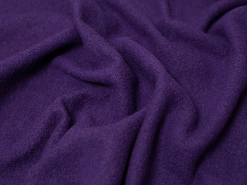 Minerva Core Range Heavy 100% Boiled Wool Coating Fabric Purple