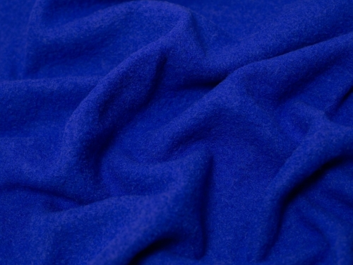 Minerva Core Range Heavy 100% Boiled Wool Coating Fabric Royal Blue