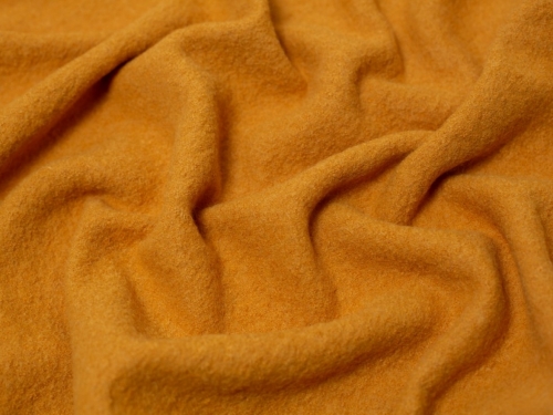 Minerva Core Range Heavy 100% Boiled Wool Coating Fabric Mustard