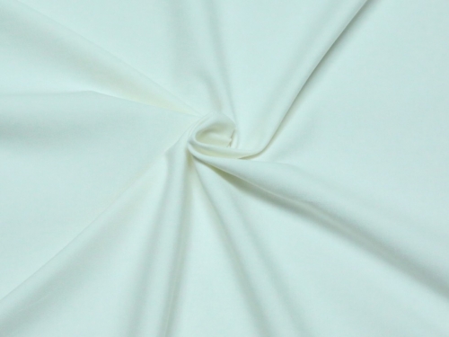 Deadstock Ponte Roma Double Stretch Knit Fabric Ivory Cream